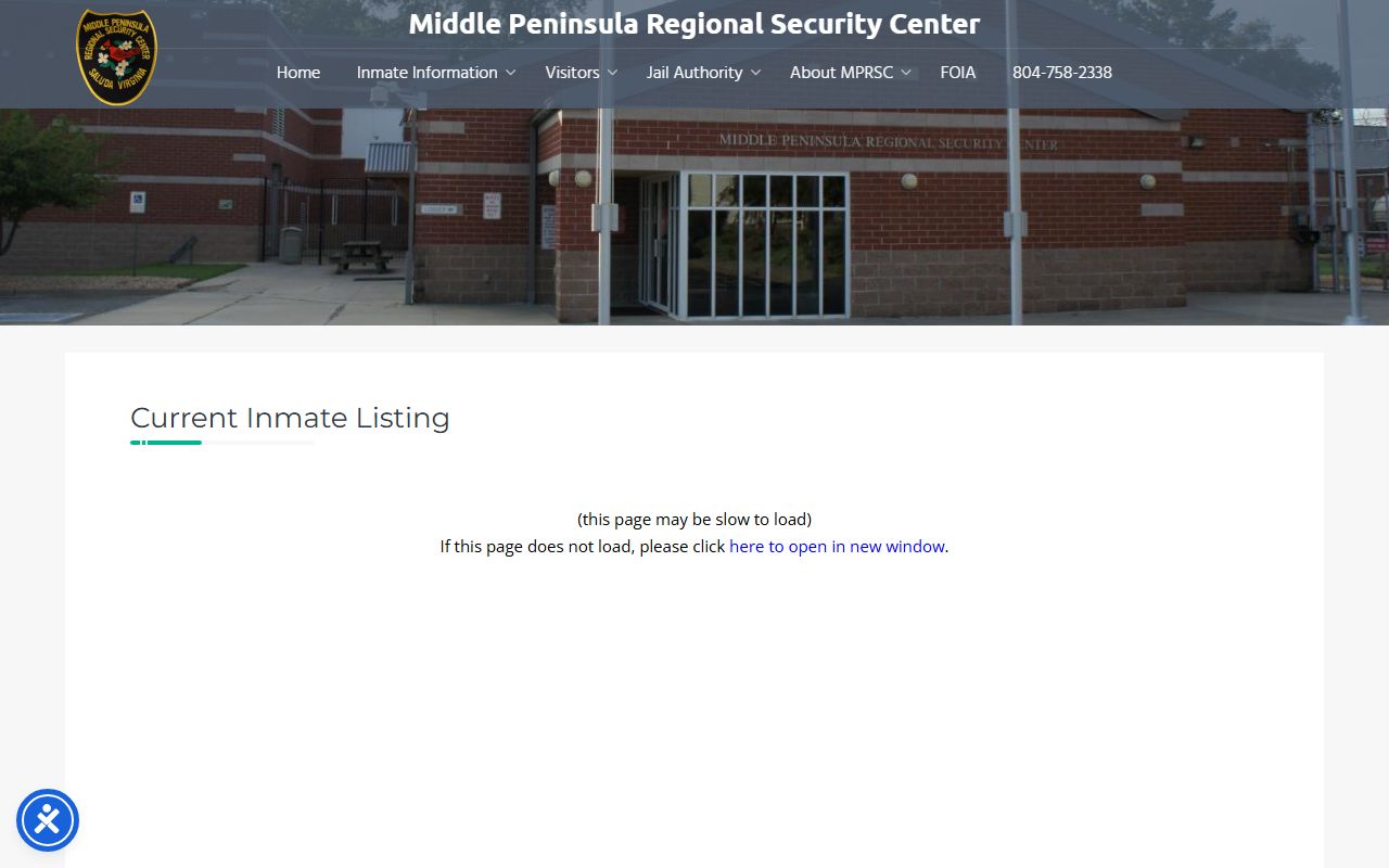 Mathews County jail mugshots current inmate listing at Middle Peninsula Regional Security Center